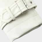 Women's Chic Wide Collar Short Biker Jacket