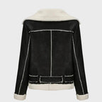 Women’s Vintage Faux Fur Biker Jacket