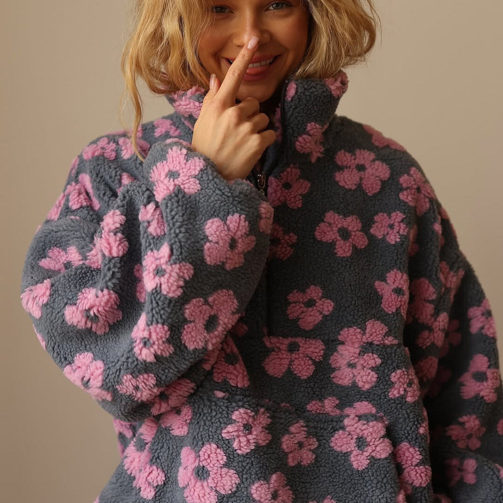Women's Knit Sweater with Relaxed Fit and Soft Texture