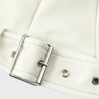 Women's Chic Wide Collar Short Biker Jacket
