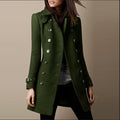 Women Winter Trench Coat | Double-Breasted & Mid-Length