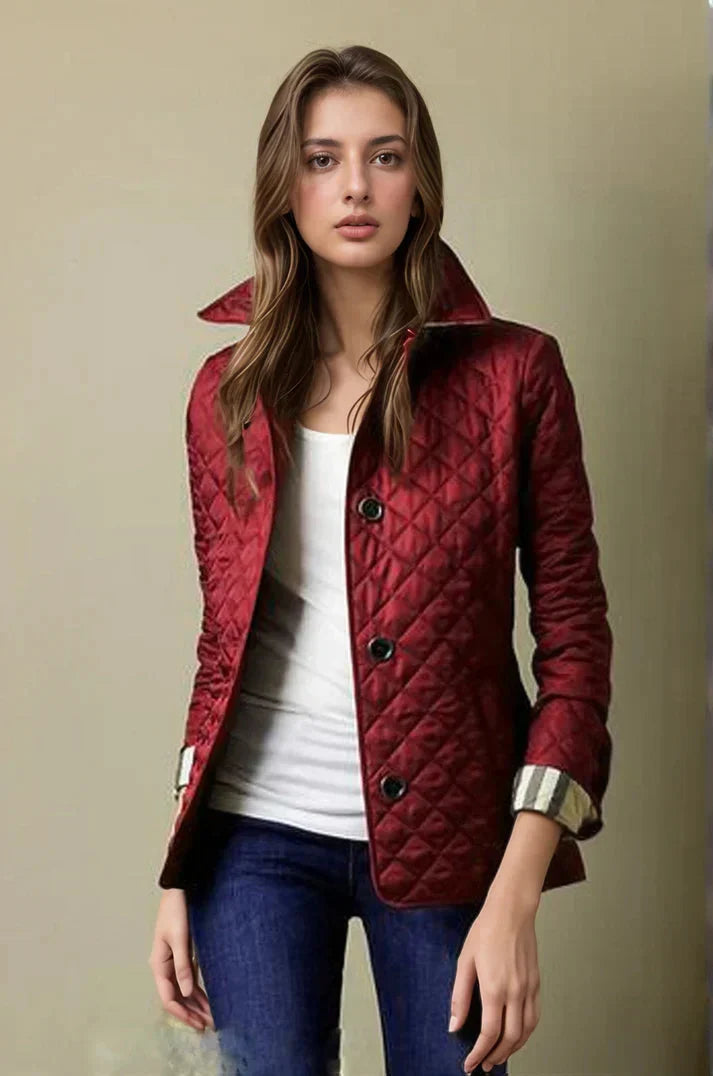 Women’s Winter Puffer Jacket | With Buttons