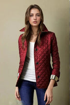 Women’s Winter Puffer Jacket | With Buttons