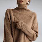 Women's Turtleneck Jumper with Soft Fabric and Cozy Fit