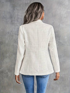 Women Blazer with Buttons and Long Sleeves | Structured