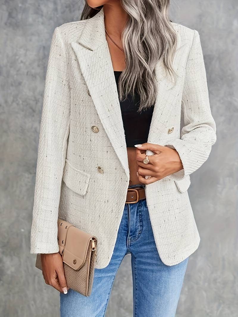 Women Blazer with Buttons and Long Sleeves | Structured