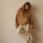 Women's Knit Sweater with Relaxed Fit and Soft Texture