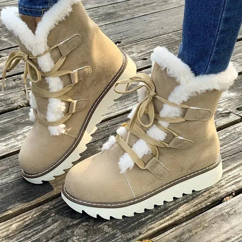 Women's Winter Boots with Plush Lining and Durable Sole