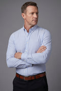 Men’s Vertical Stripe Overshirt – Lightweight Layer & Smart Casual Fit