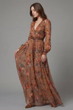 Women’s Vintage Bohemian Floral Maxi Dress