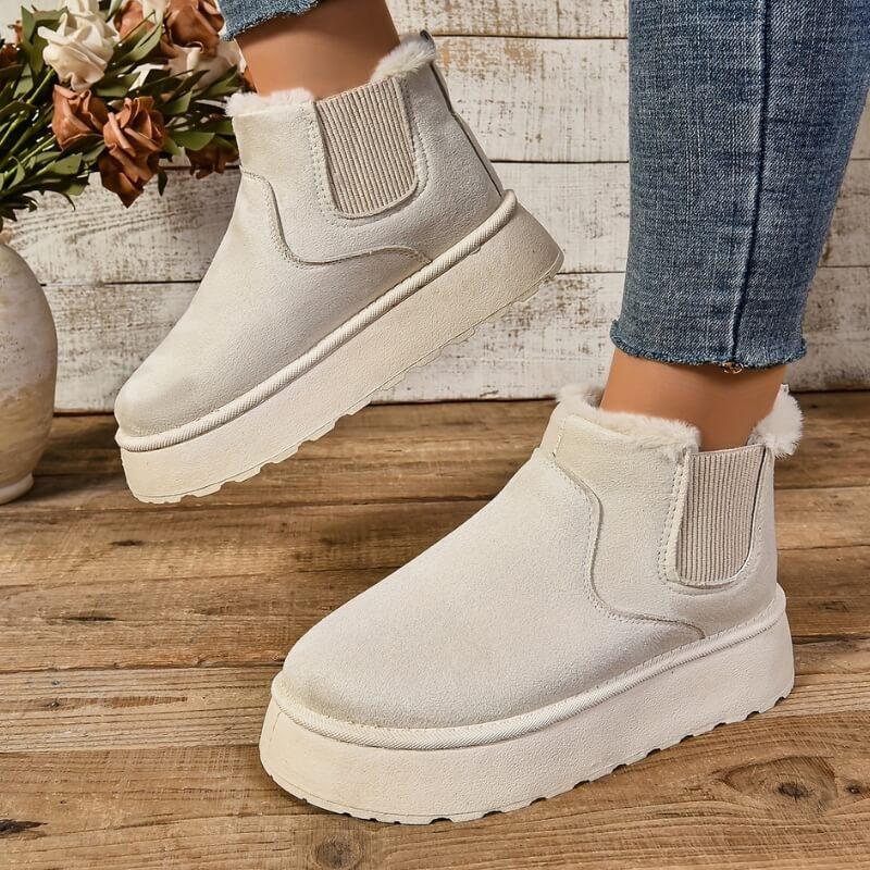 Women's Warm Boots with Insulated Lining and Durable Sole